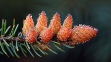 a close up of a pine cone