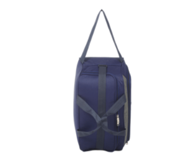 a blue bag with straps