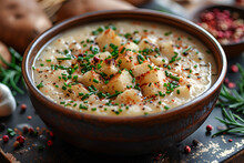 a bowl of soup with spices