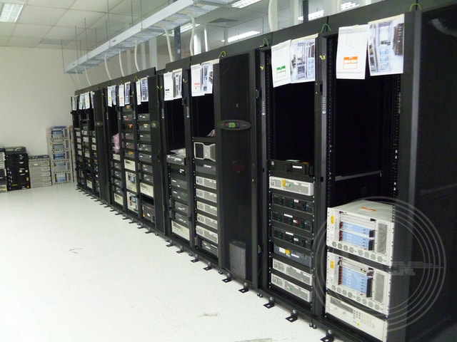 a row of computer servers