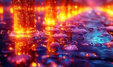 water drops on a surface