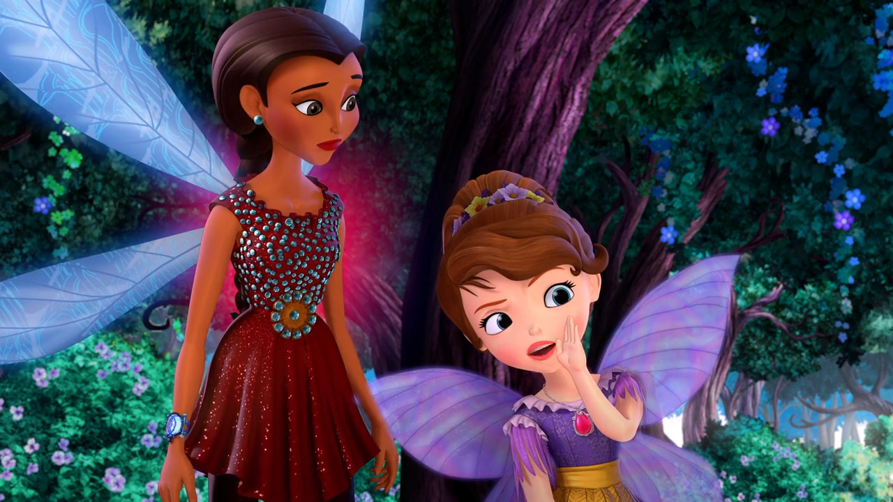 a cartoon of two fairies