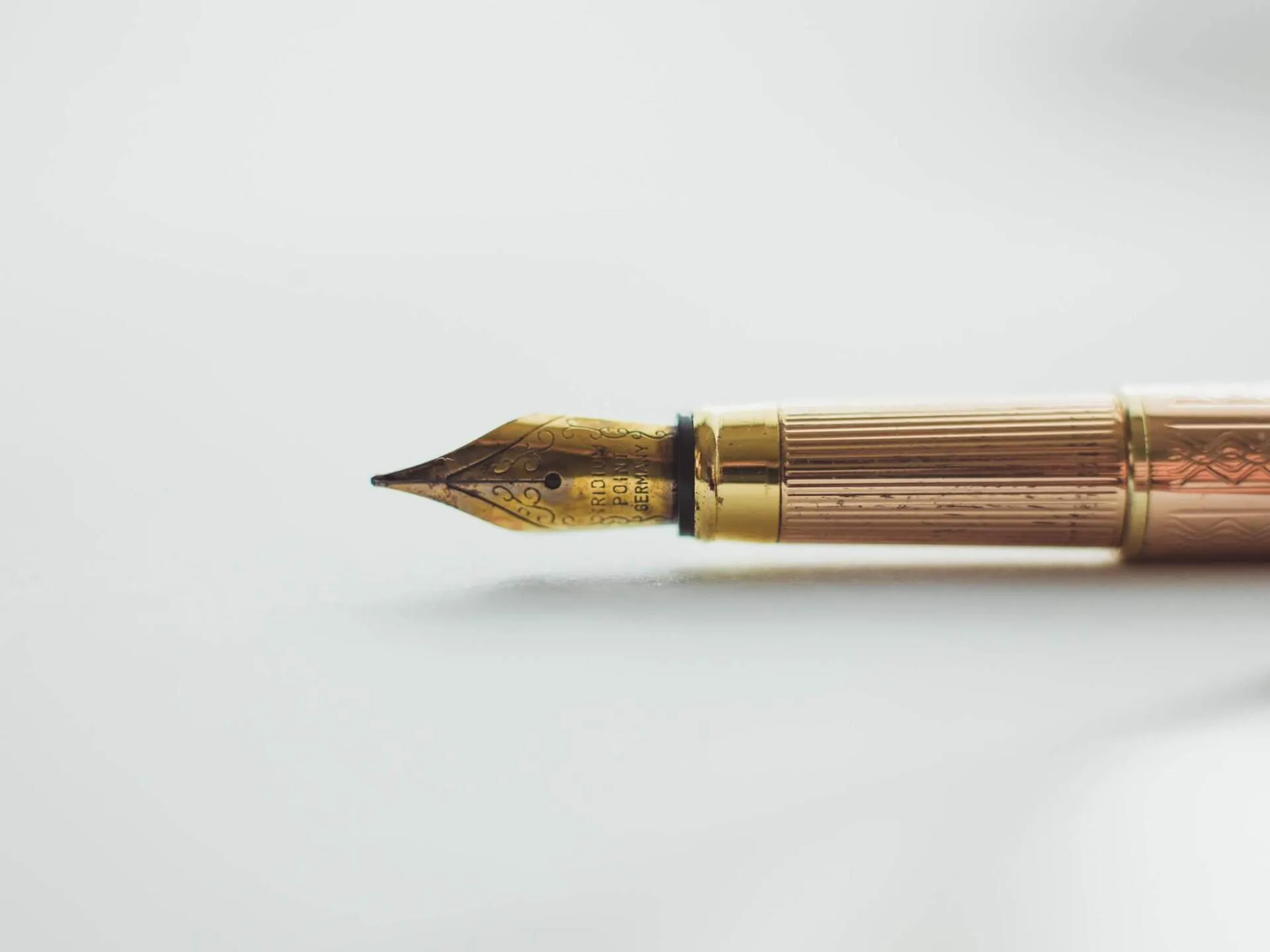 a close up of a fountain pen