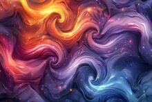 a colorful swirls of smoke