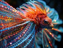 a colorful fish with many colors