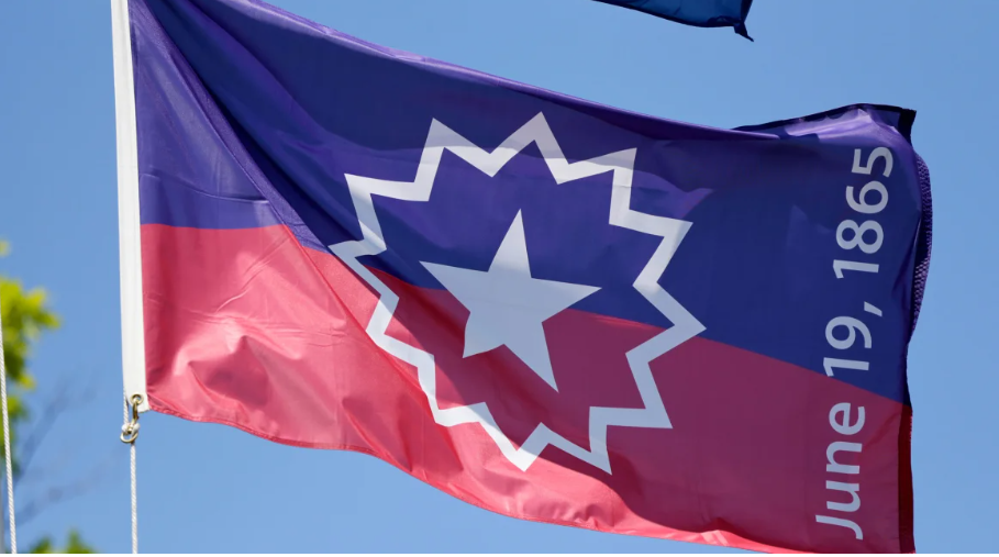 a flag with a white star on it