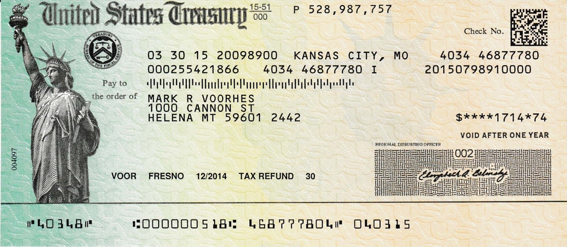 a close up of a check