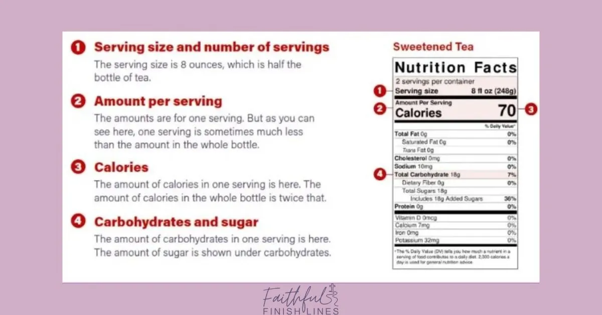 a close up of a nutrition label