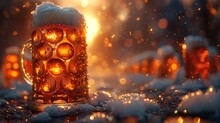 a candle in the snow