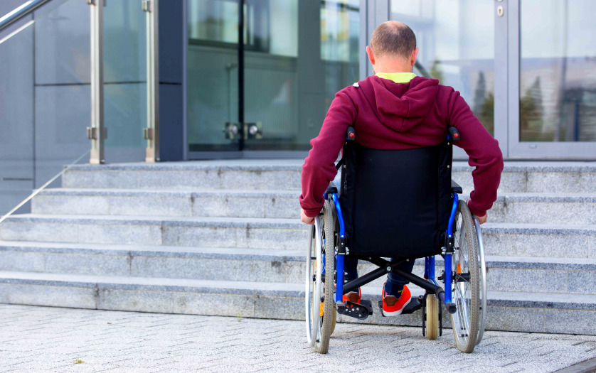 a man in a wheelchair