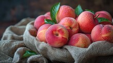 a bowl of peaches