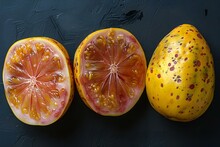 a group of yellow fruits