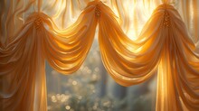 a close up of a curtain