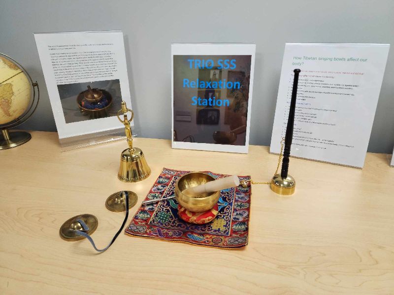 a group of bells on a table