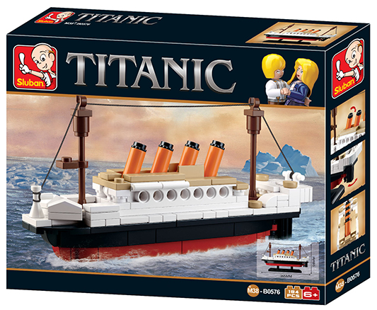 a box with a toy ship