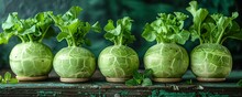 a group of green vegetables