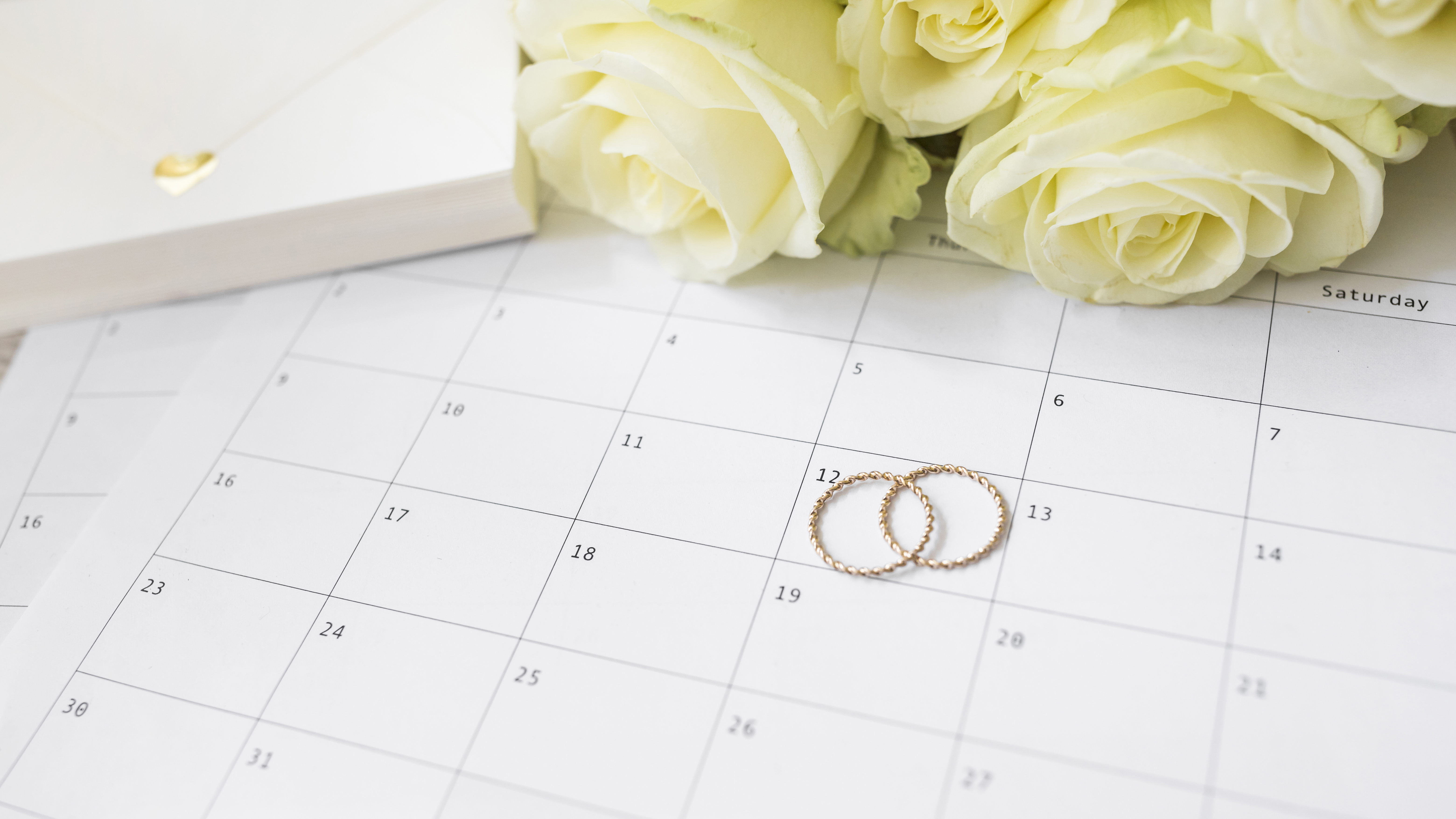 a couple of rings on a calendar