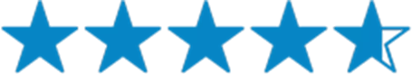 a blue star on a black background