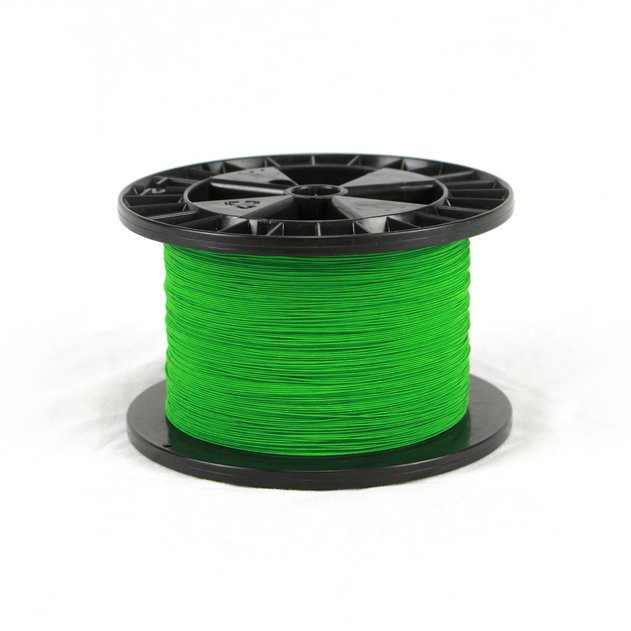 a spool of green wire