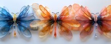 a butterfly made of plastic