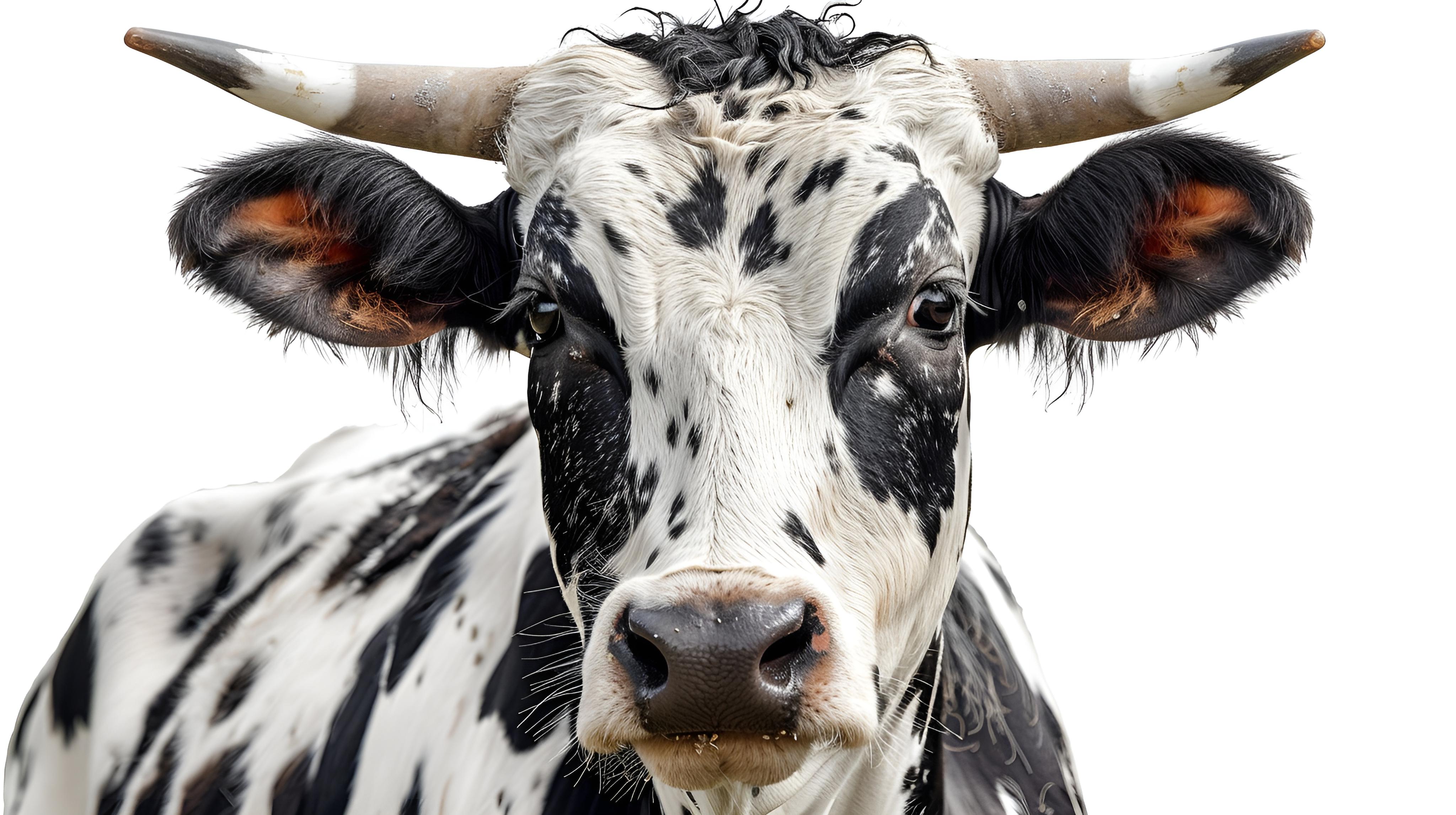 a close up of a cow