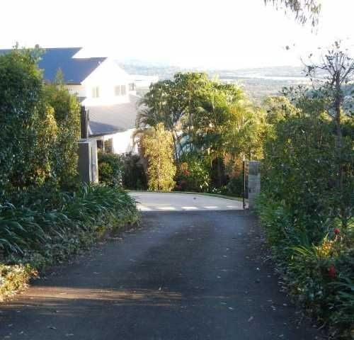 a road leading to a house