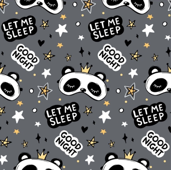 a pattern of pandas and stars