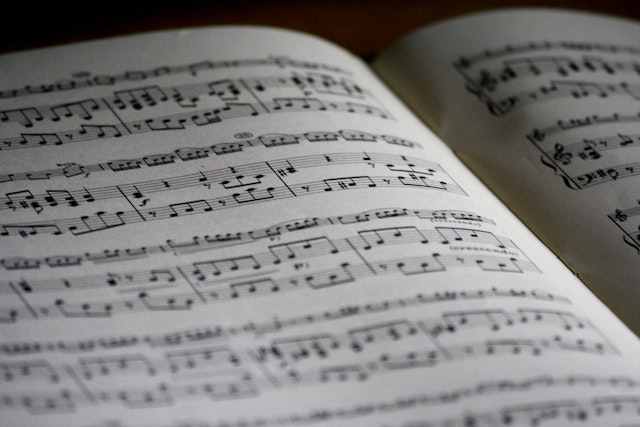 a page of a music book