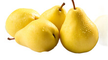 a group of yellow pears