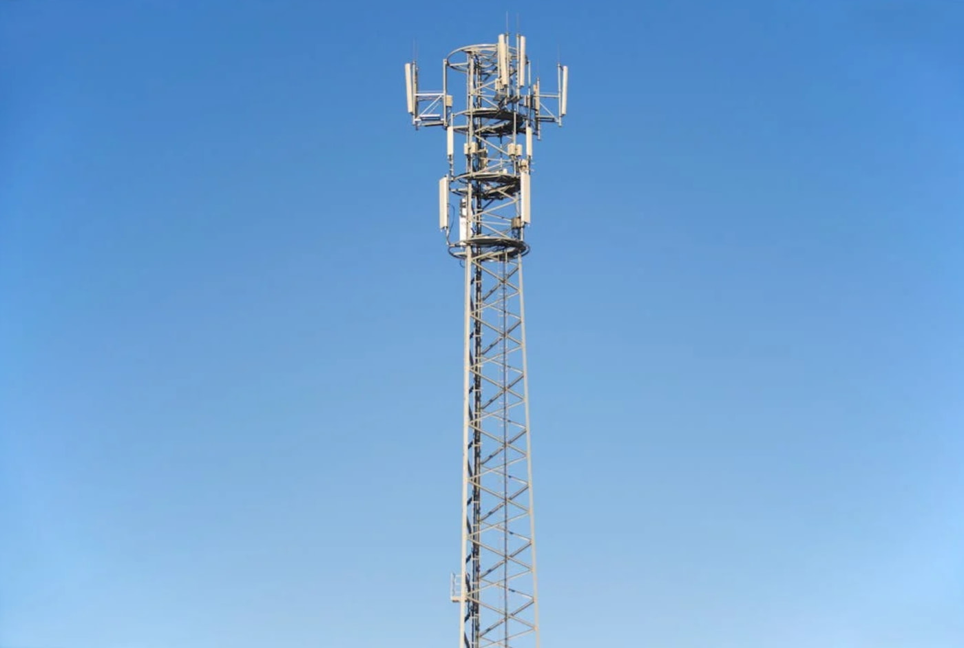 a tower with antennas on it
