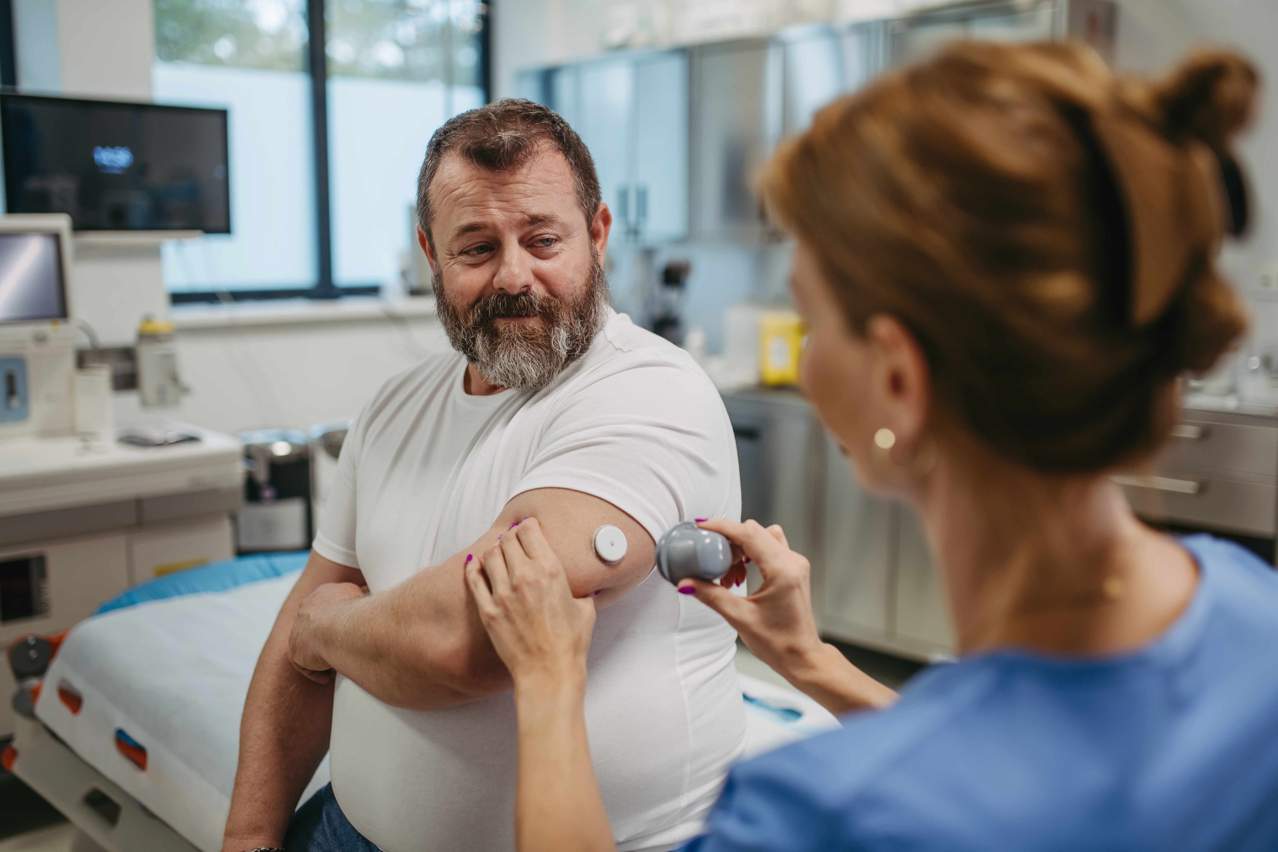 a man getting blood test