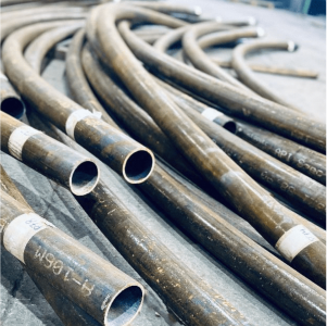 a pile of pipes on a table