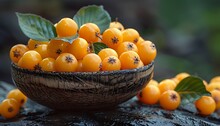 a bowl of yellow berries