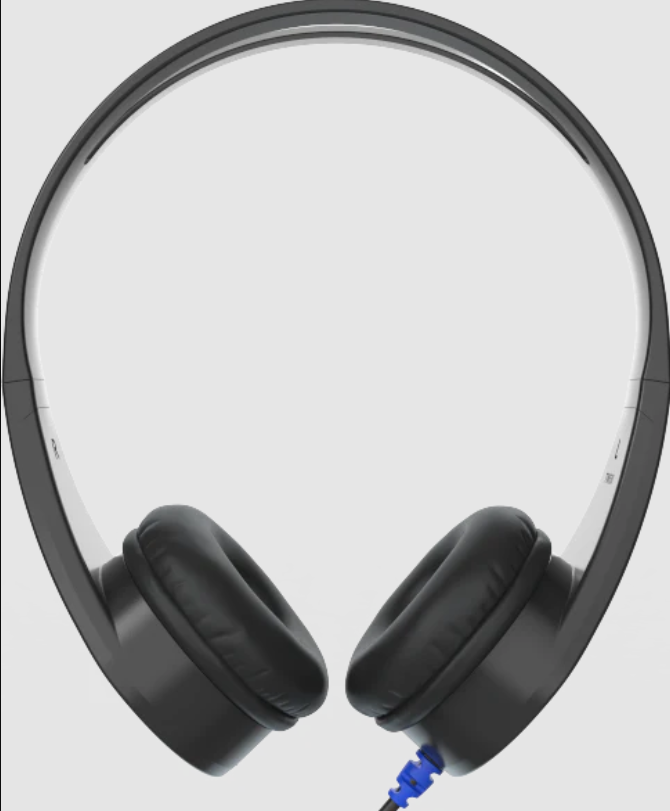 a pair of black headphones